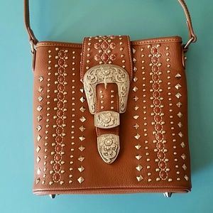 Montana West Concealed Handgun Tan Crossbody